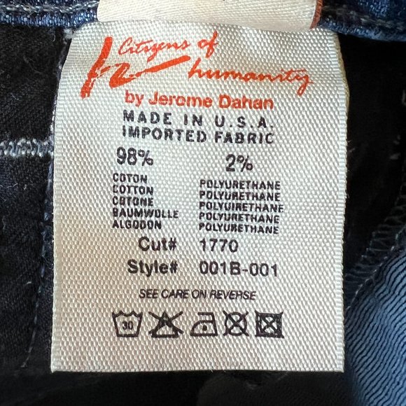 Vintage Citizens of Humanity by Jerome Dahan Kelly #001 Low Waist Bootcut - Picture 10 of 15
